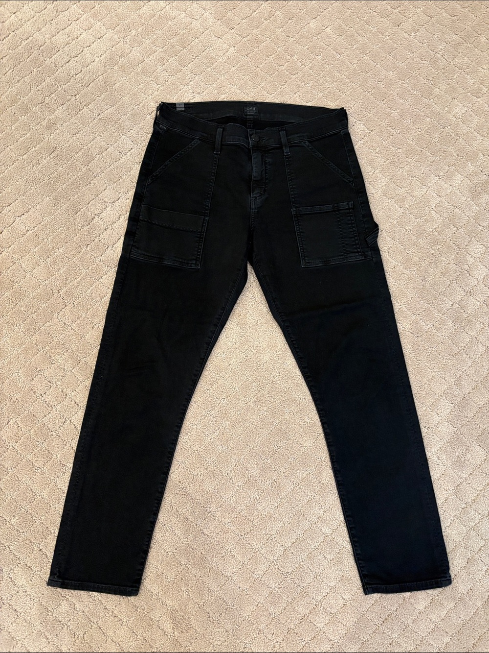 Citizens Of Humanity Black Straight-Leg Jeans